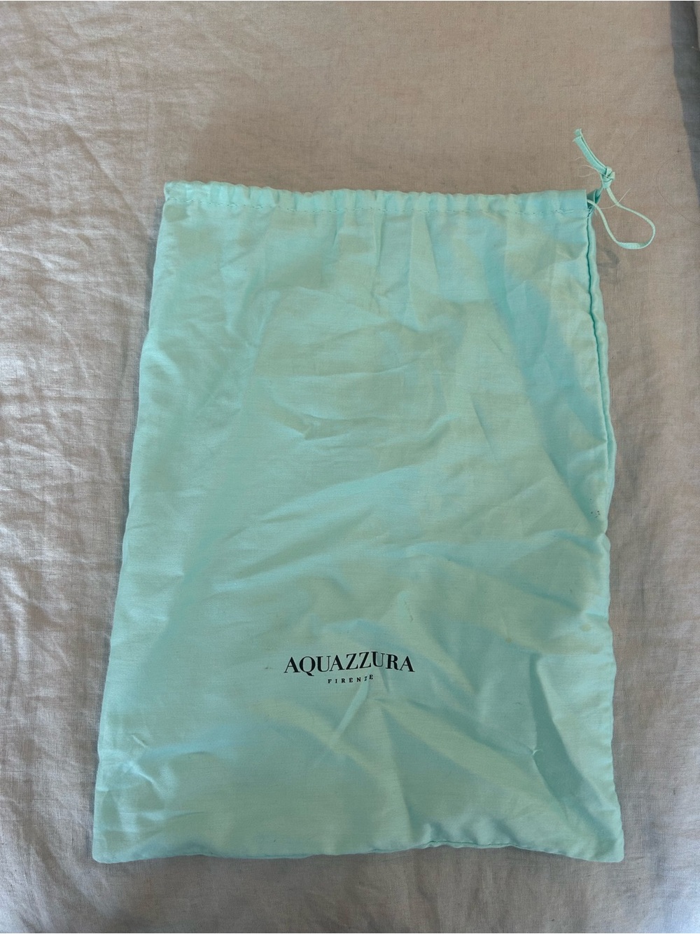 Single AQUAZZURA sleeper dust bag